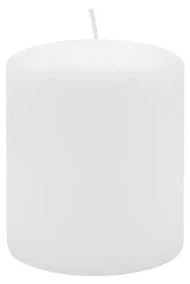 Produktbild von Stumpenkerzen 100 x  Ø 80 mm, Weiß, 8 Stück