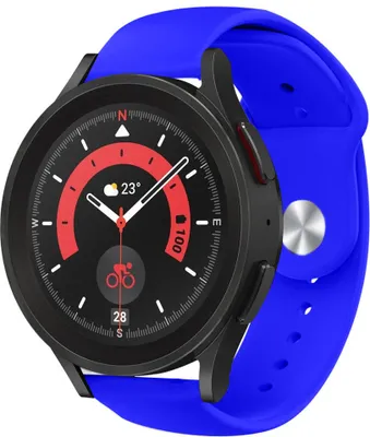 Produktbild von Strap-it Samsung Galaxy Watch 5 Pro Sportarmband (Blau)
