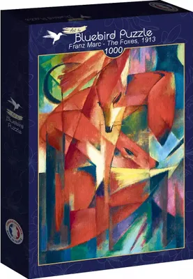 Zdjęcie produktu dla Puzzle 1000 elementów. Czerwone lisy, Franz Marc, 1913