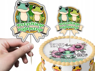 Produktbild von Tortenstecker Kuchendeko Geburtstag - Tiere Frosch