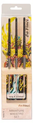 Productafbeelding van Da Vinci Miniature Maestro Set: Set met 3 ronde penselen