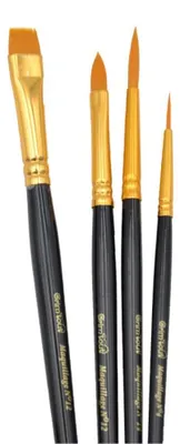 Image de Grim'tout : Ensemble de 4 pinceaux de maquillage.