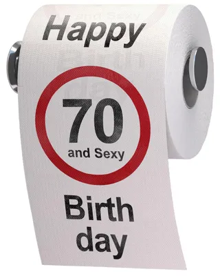 Zdjęcie produktu dla Zabawny papier toaletowy na 70. urodziny