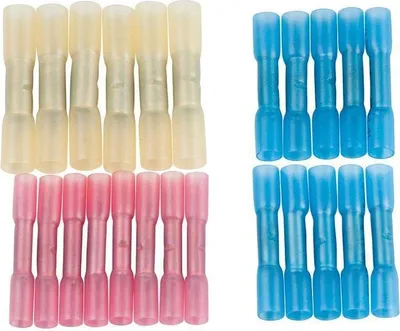 Obrázek produktu pro Smršťovací konektory na tupo pro 0,2-0,5 mm² - transparentní - různé množství 50 kusů