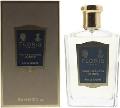 Obrázok produktu pre Floris Night Scented Jasmine, Muži, 100 ml, Nádoba na jedno použitie, Citrus, Zelená paprika, Mandarínka, Neroli, Fialka (list), citrus, green, mandarin, neroli, violet leaf, Gardénia, Kosatec, Jazmín, ľalia, Citlivka, Narcis, Ruže