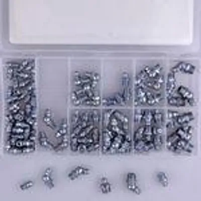 Produktbild von Schmiernippel 110tlg. Sortiment Fettnippel Kegelschmiernippel