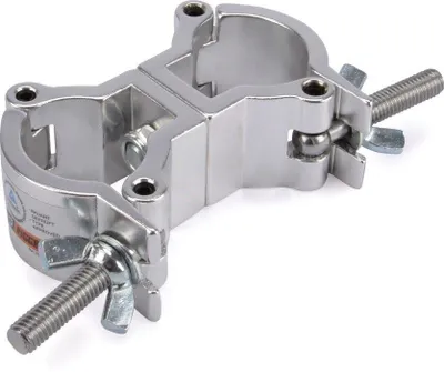 Produktbild von Riggatec Doppelschelle - Swivel Coupler leicht silber bis 50 kg (32-35 mm)