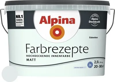 Produktbild von Alpina Wandfarbe Farbrezepte Eisbonbon 2,5 l