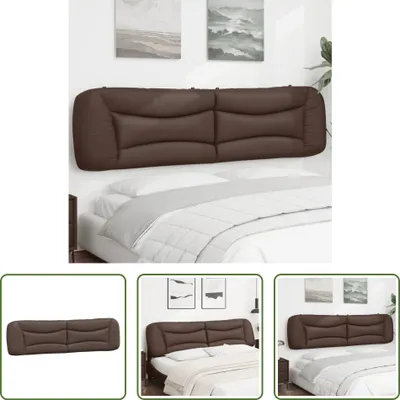Produktbild von The Living Store Kopfteil-Kissen Braun 200 cm Kunstleder