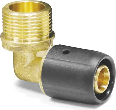 Obrázek produktu pro Tvarovka 90° koleno - ohyb + vnější závit - DVGW, velikost 16x2, závit 3/4"