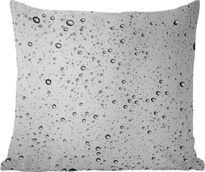 Produktbild von MuchoWow® Zierkissen Sofakissen Wohnzimmer Dekokissen 45x45 cm Wassertropfen auf einem Glas - Schlafpolster - Polster für das Sofa