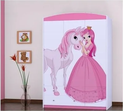Zdjęcie produktu dla BDW, szafa z szufladami, do sypialni, 128×190 cm, 3-drzwiowa, różowa 2