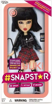Produktbild von Snapstar YL30005 Yuki Fashion, Puppe, 25 cm, Schwarz