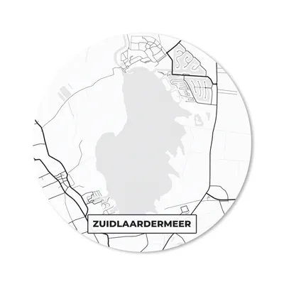 Obrázek produktu pro Podložka pod myš - Mapa - Mapa města - Zuidlaardermeer - 40x40cm - Podložka pod myš