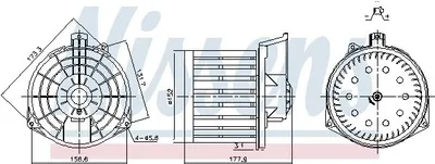 Produktbild von NISSENS 87549 Innenraumgebläse