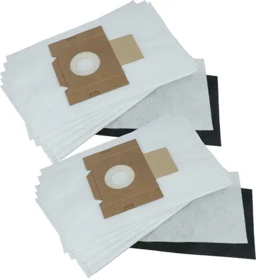 Produktbild von vhbw 10x Staubbeutel Ersatz für Fakir 2410805 für Staubsauger - 29,5cm x 18cm Weiß