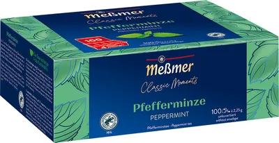 Obrázok produktu pre Meßmer Classic Moments Mätový čaj 100 čajových vrecúšok 225g