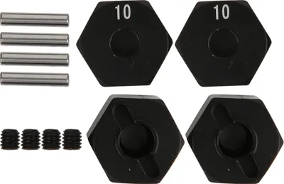 Immagine prodotto di Adattatore per mozzo ruota in alluminio, 10 mm, per crawler SCX10/RR10 RC, componente di aggiornamento