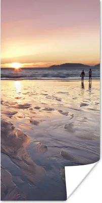 Produktbild von MuchoWow® Poster Strand - Sonne - Meer 60x120 cm - Wandschmuck