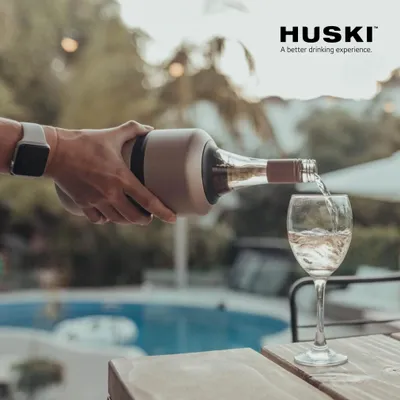 Imagen del producto de Enfriador de vino sin hielo, mantiene el vino frío hasta por 6 horas, color mate, ideal para botellas de vino