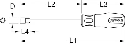 Image de Tournevis à douille ERGOTORQUEplus, 4,5 mm