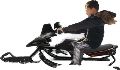 Image de Luge dirigeable, matériau durable, rembourrage réglable, convient aux enfants, noir