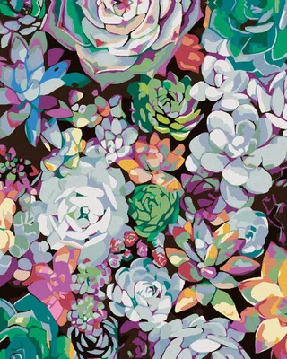 Produktbild von Zuty - Malen nach Zahlen - BLUMENBILD, 40x50 cm, ohne Keilrahmen