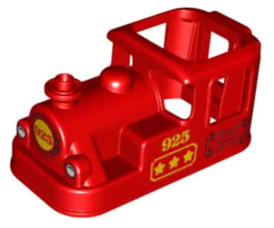 Productafbeelding van LEGO Duplo, rood, treinlocomotiefcabine, 4 x 8 x 3 1/2 (36075pb01) – nieuw