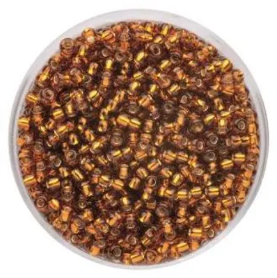 Produktbild von Glorex Rocailles Silbereinzug 2,6 mm 17 g, topas