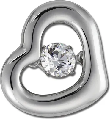 Produktbild von SilberDream Halsketten Anhänger Zirkonia 925 Silber Herz DSH106W