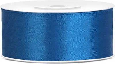 Produktbild von BLAUES Satinband Dekoband 25mm 25m