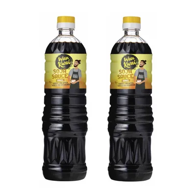 Produktbild von Wan Kwai Soja Sauce chinesisch dunkel zum Verfeinern 1000ml 2er Pack