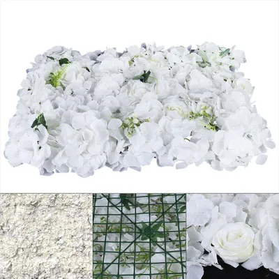 Produktbild von 12x Künstliche Blumenwand Rosenwand DIY Hochzeit Straße Hintergrund Nachbildung Seidenblumewand