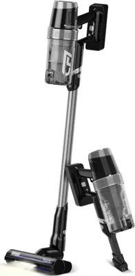 Produktbild von TurboTronic Akku-Staubsauger - CF7 - kabelloser 2in1 Stab- & Handstaubsauger, 120 W, Zyklon-Technologie, Schwammfilter, als Boden- und Handsauger Black-Silver