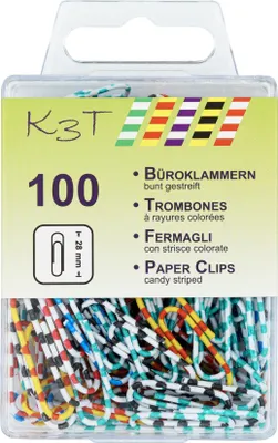 Produktbild von TSI Büroklammern 28 mm fbg. 100er Hängedose