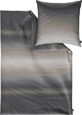 Produktbild von IBENA Bettwäsche BUGATTI Satin BL 135x200 cm grau Bettbezug Bettzeug