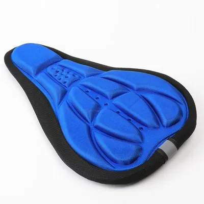 Produktbild von 3D Gel Fahrrad Sattelbezug Komfort Memory Foam Blau, H067