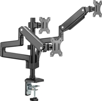 Produktbild von Triple LED Monitor Schwenkarm Tisch Halterung Halter Bildschirm Ständer 3x 8KG HALTERUNGSPROFI Office-GS736A