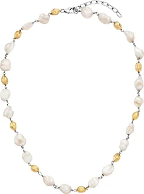 Produktbild von Julie Julsen Collier 925/- Sterling Silber vergoldet Süßwasserperlen