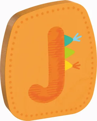 Produktbild von HABA Holzbuchstabe J, Buchstaben, Türschild, Wand, Dekoration, Kinderzimmer, Kind, Baby, 302455