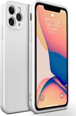 Image de coque pour iPhone 11 Pro Max, Coque en silicone liquide, résistante aux chocs et aux rayures pour iPhone 11 Pro Max Blanc