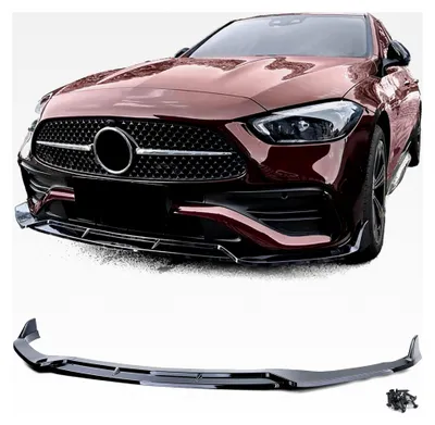 Produktbild von Sportliche Frontspoilerlippe in Schwarz Glanz für Mercedes C-Klasse W206 S206 ab 2021
