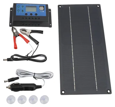 Produktbild von Solarpanel-Set, 600 W, 18 V, monokristallines Silizium und 100 A, 12 V, 24 V, Laderegler für Wohnmobil, Camping, Outdoor