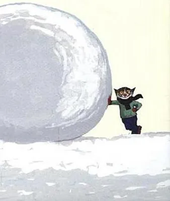 Produktbild von Postkarten Schneeball mit Motiven aus Wolf Erlbruchs Kinderzimmerkalendern