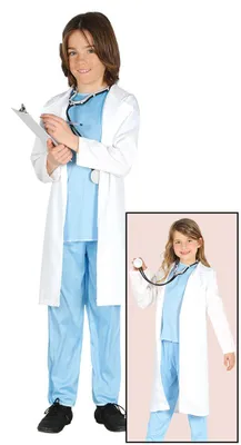 Immagine prodotto di Costume da medico con camice taglia 98-146, taglia:98/104