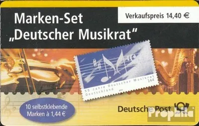 Produktbild von Briefmarken BRD (BR.Deutschland) 2004 Mi MH54b II (kompl.Ausg.) postfrisch Musikrat