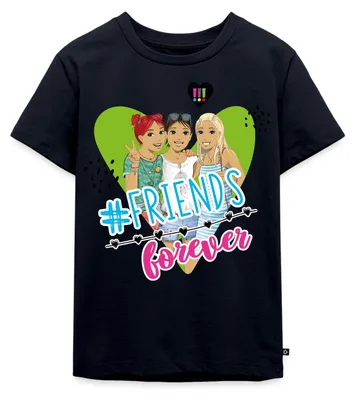 Produktbild von Spreadshirt Die Drei Ausrufezeichen Friends Forever Kinder Premium T-Shirt, 122/128 (6 Jahre), Navy