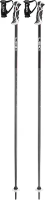Image de Leki Bold Lite S Dark Anthracite/Noir/Rouge vif 120 cm Bâtons de ski