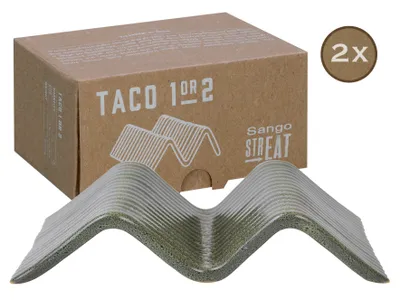 Produktbild von CreaTable, 33983, Streat Food Grün, Taco Stand 2-tlg, Steinzeug