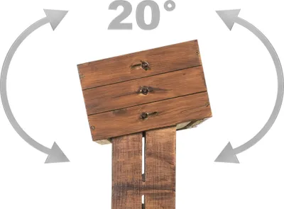 Produktbild von Hochbeet Beet mit Rankseilen H145cm B50cm aus Holz 301970308-HE